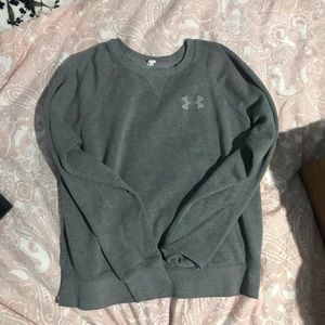 grey under armor crewneck